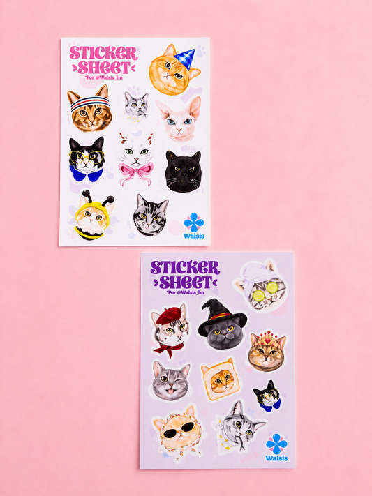 Stickers Colección Gatos